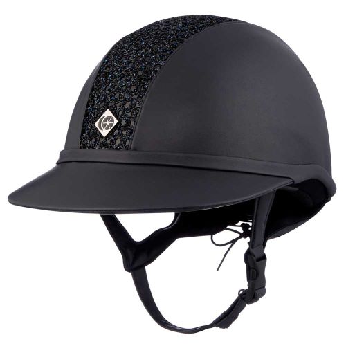 Charles Owen SP8+ Leather Look Sparkly Riding Helmet - Childrens sizes