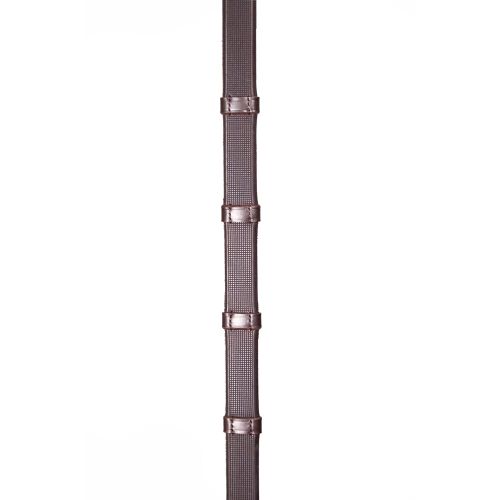 Henry James - Smooth Eventer Hybrid Rubber Reins with Leather Stoppers