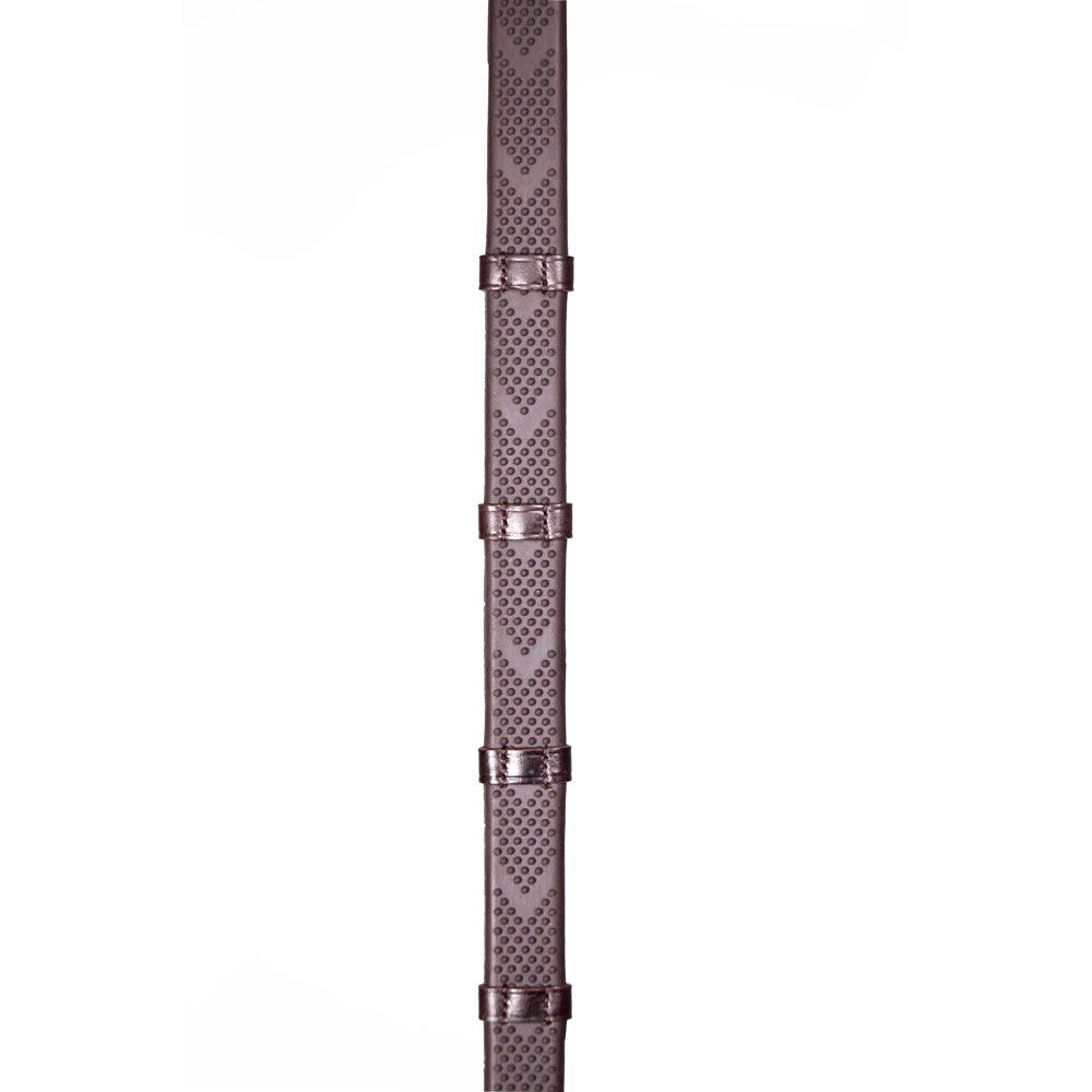 Henry James - V-Grip Hybrid Rubber Reins with Leather Stoppers
