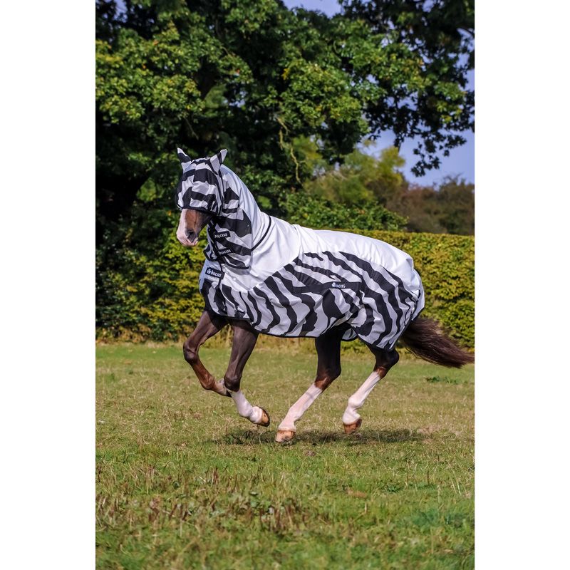 Bucas - Buzz-Off Zebra Rain Full Neck Rug - 587