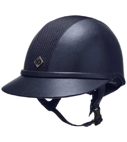 Charles Owen SP8+ Leather Look Riding Helmet - Childrens sizes