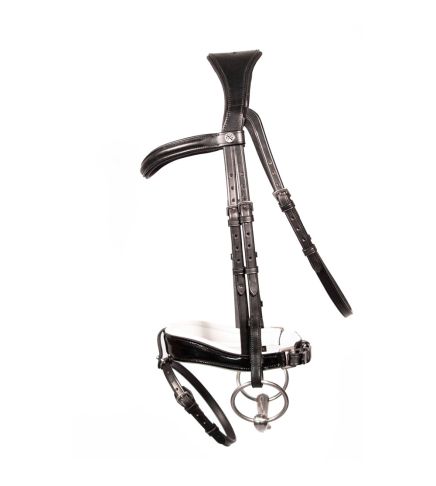 Henry James - Patent Dressage Bridle w. White Padding