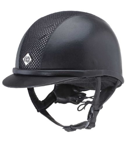 Charles Owen Ayr8+ Leather Look Riding Helmet - Adult sizes